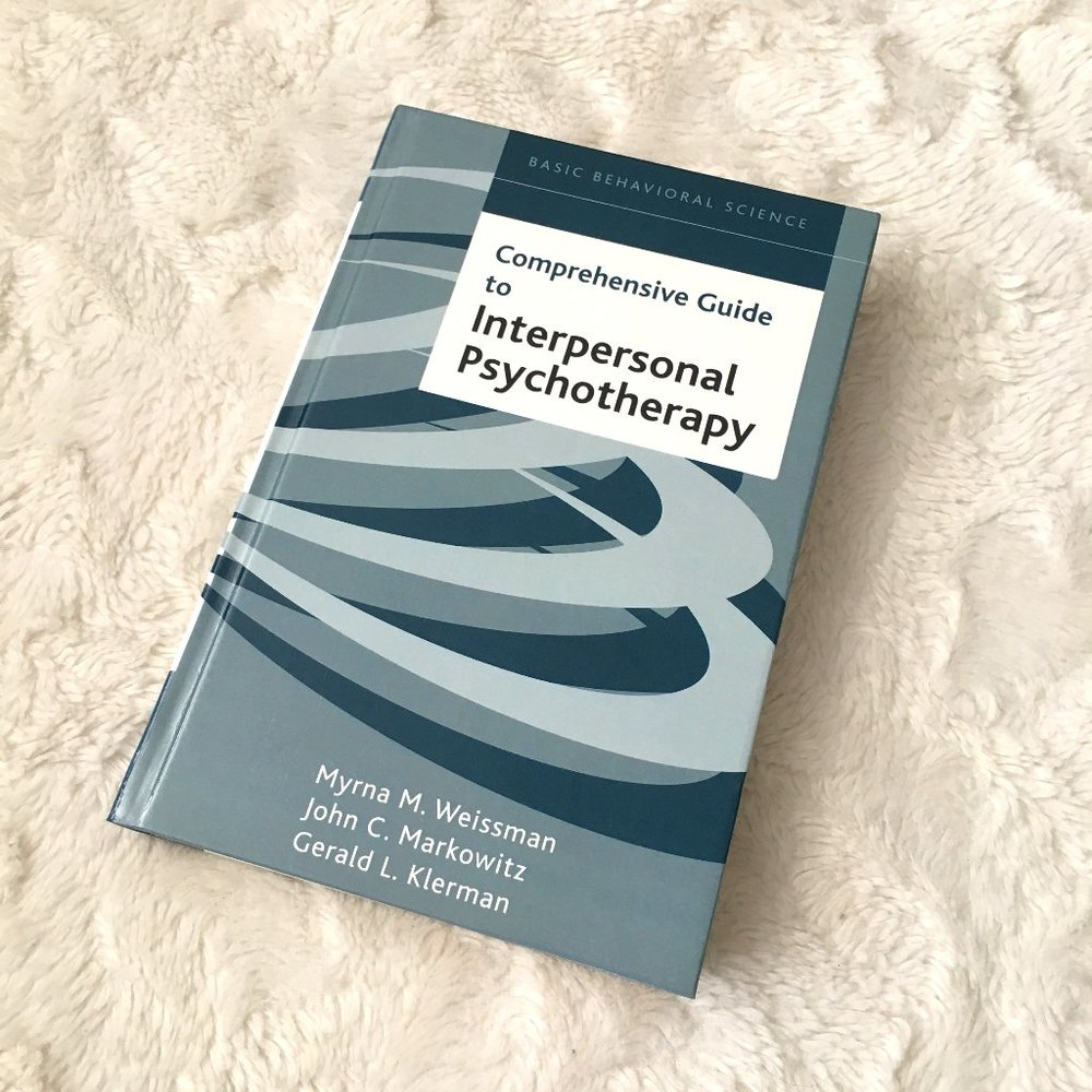 VTG Hardcover 'Comprehensive Guide to Interpersonal Psychotherapy' Dark Academy
